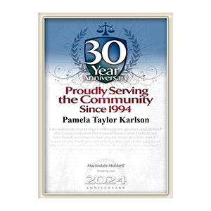 30years anniversary | proudly serving the community since 1994 | pamela taylor karlson | 2024